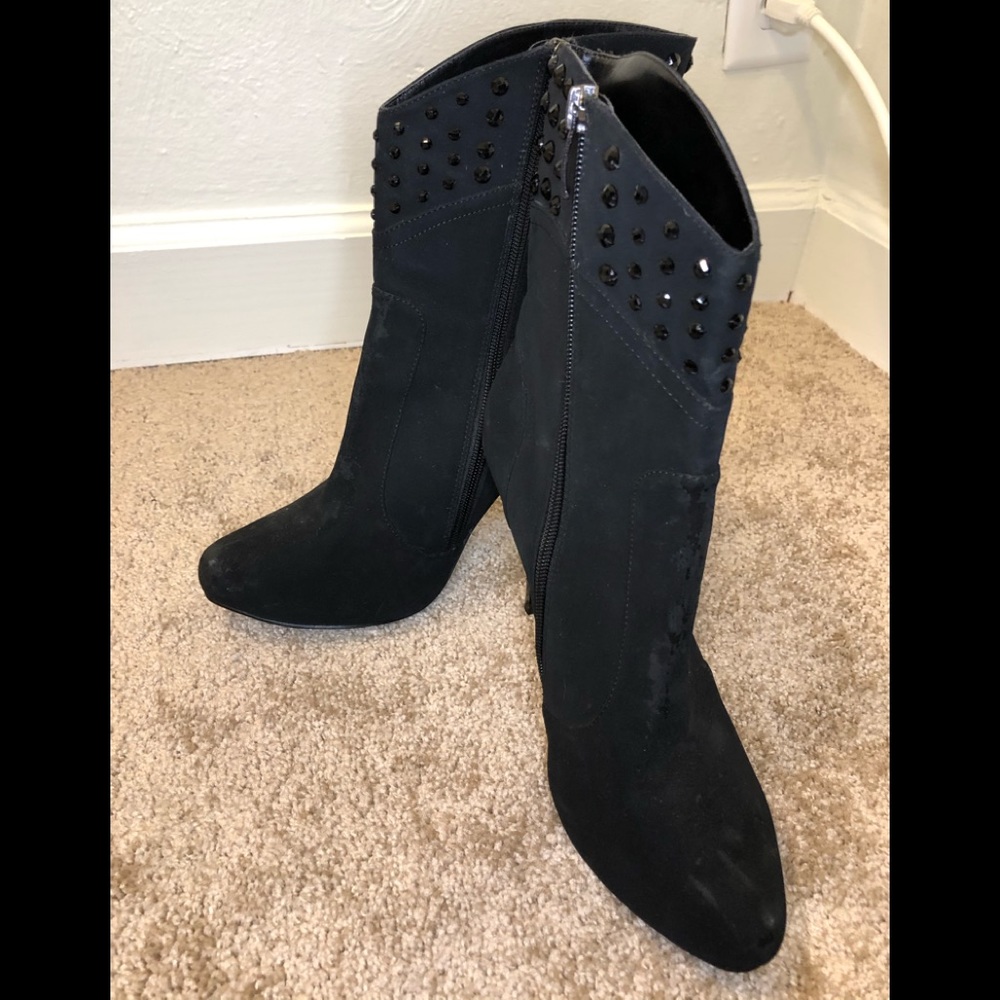 Nina embellished high heel booties